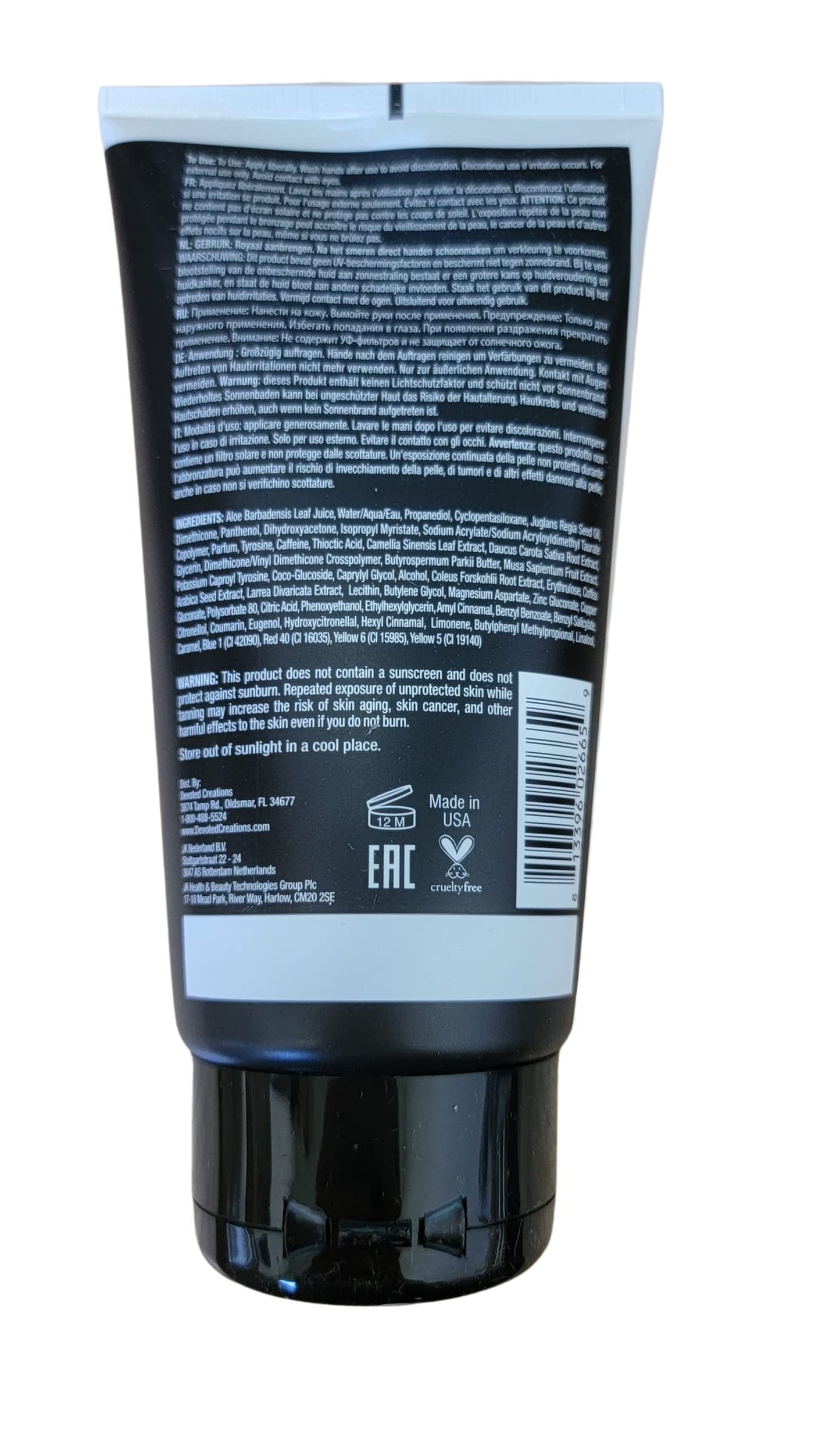 Devoted Creations WHITE 2 BLACK LEG BRONZER - 5.7 oz