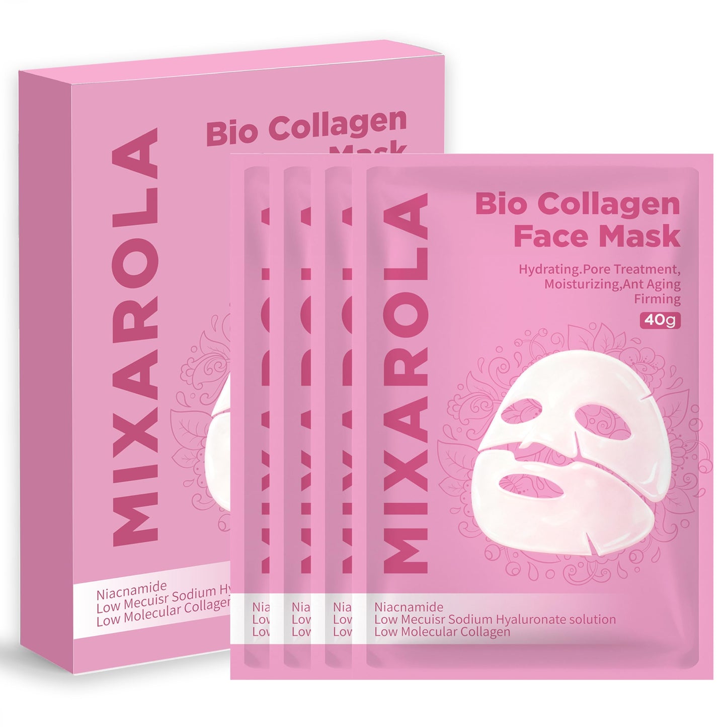MIXAROLA Collagen Glow Up Mask 2.0, Bio Collagen Face Mask for Firming Skin Beauty and Personal Care MIXAROLA Default Title