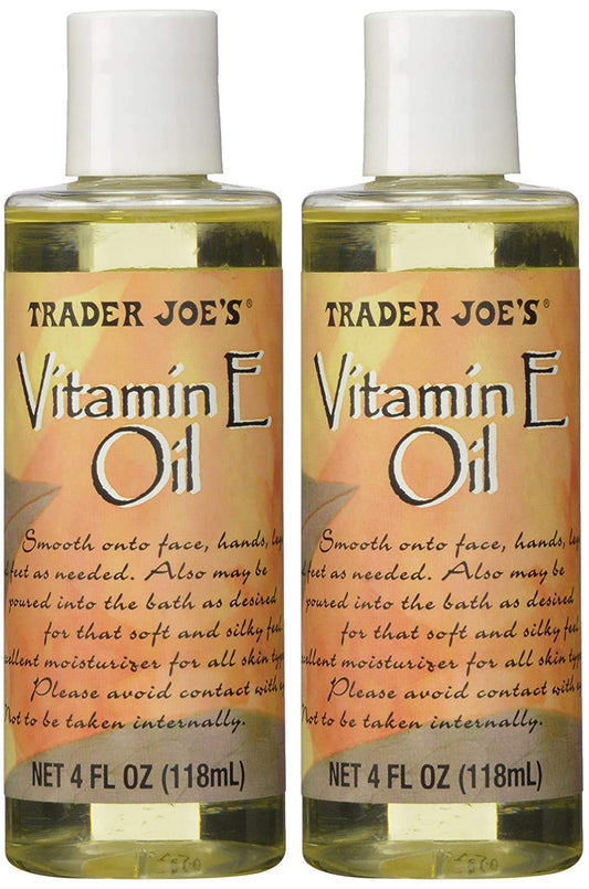 Pack of 2 Trader Joe's Vitamin Oil E 4oz each
