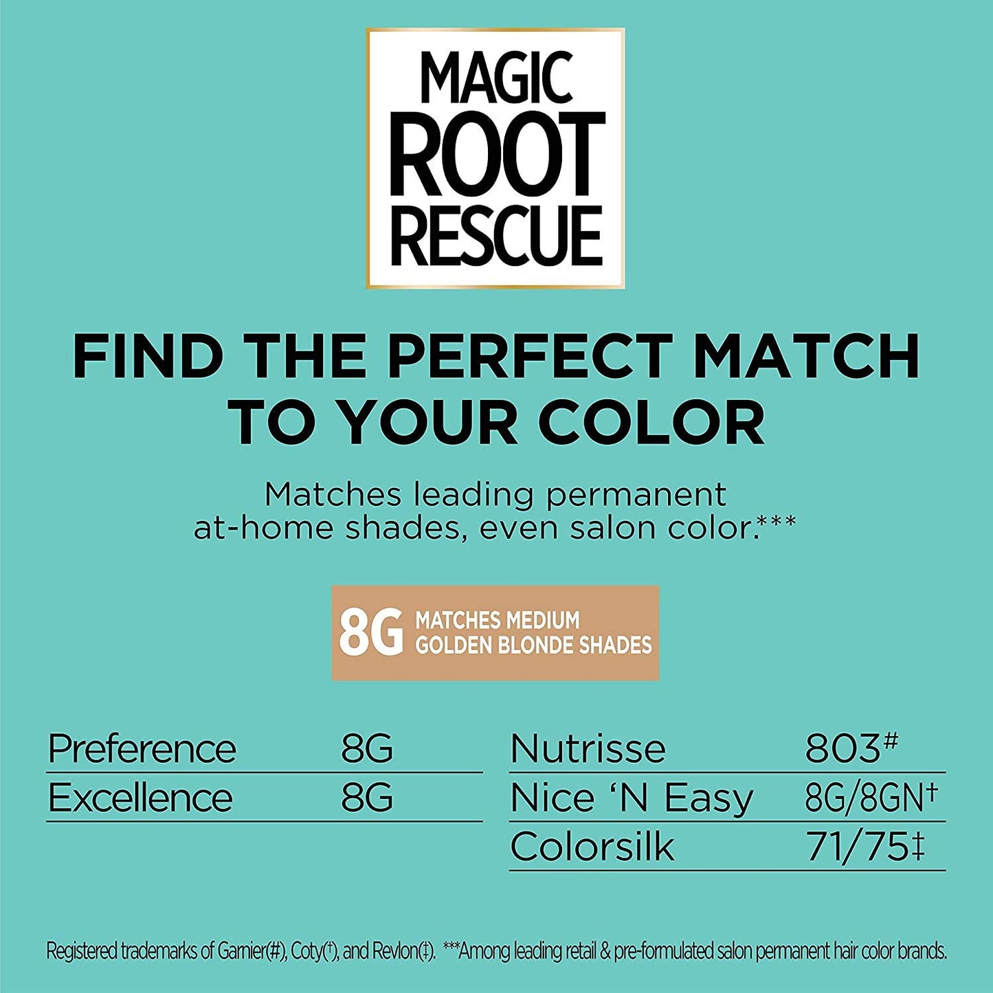 L'Oreal Paris Magic Root Rescue 10 Minute Root Hair Coloring Kit, Permanent Hair Color with Quick Precision Applicator, 100% Gray Coverage, 8G Medium