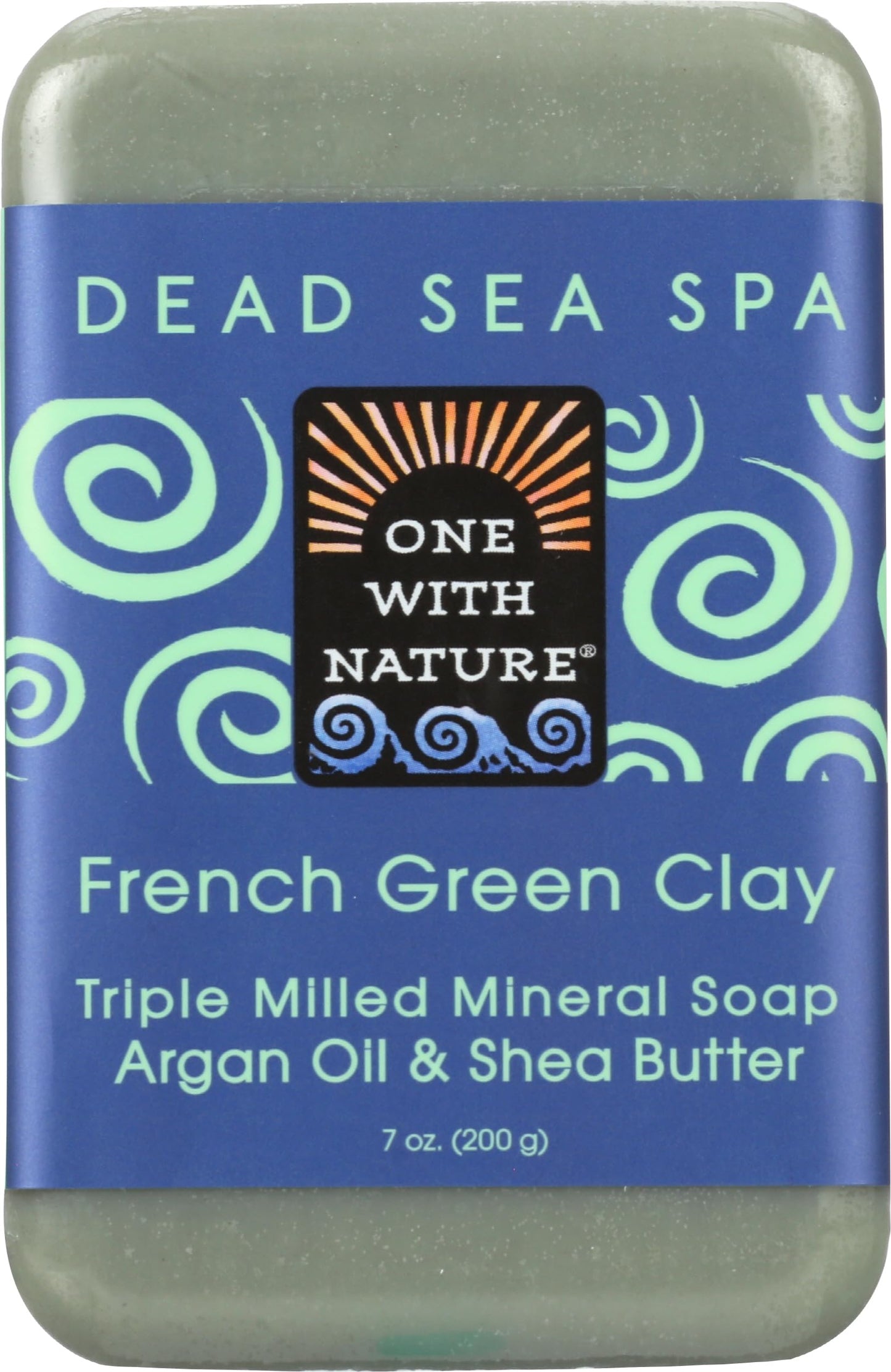 One With Nature, Bar Soap French Green Clay, 7 Ounce