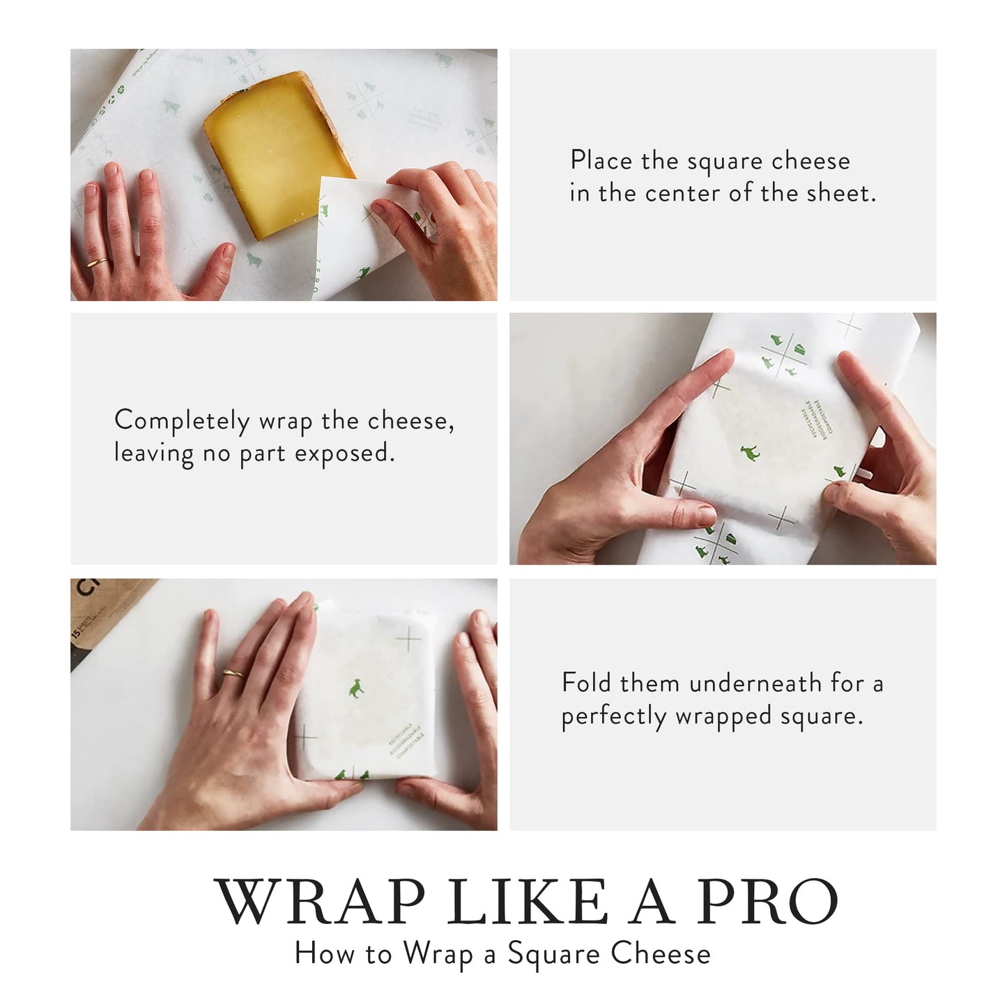 Formaticum 15-Pack Zero Cheese Storage Paper, Compostable, Biodegradable, and Plastic-Free Paper to Keep Cheese and Charcuterie Fresh, Kitchen…