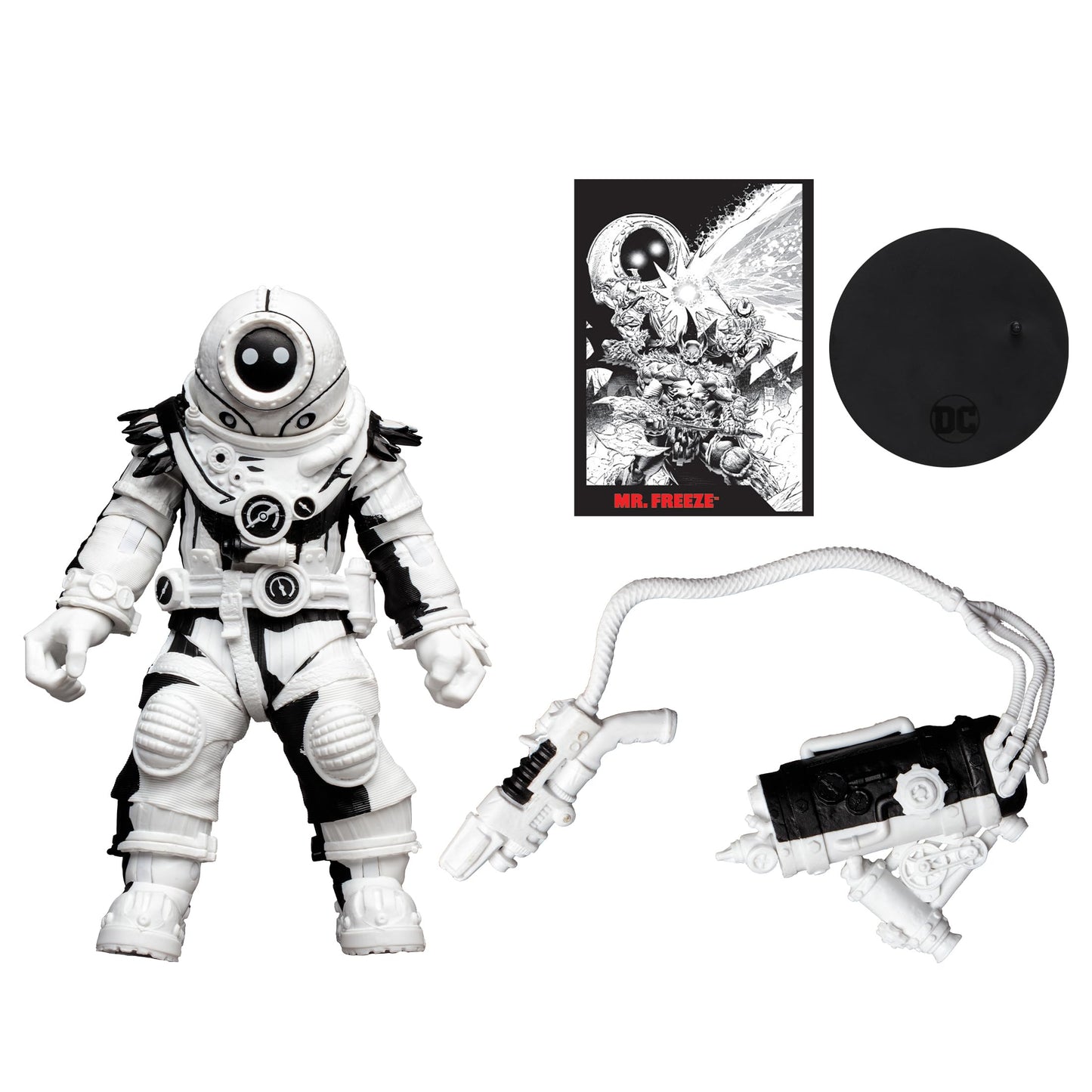 McFarlane Toys - DC Direct Page Punchers Mr.Freeze (Line Art) 7in Action Figure with Batman Comic
