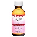De La Cruz Castor Oil - 100% Pure Castor Oil for Hair, Skin, Eyelashes, and Eyebrows, Glass Bottle - USP Grade, 2 FL OZ