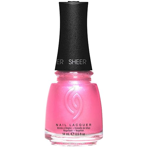 China Glaze CG Nail Lacquer Soft Launch - Sheer Pink Nail Polish, Quick Dry, Chip Resistant, Shimmer Finish for Salon Quality DIY Manicure, 0.5 fl oz Beauty & Personal Care China Glaze