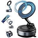 Vacuum Magnetic Phone Holder - 360° Adjustable Magsafe Car Mount, Foldable Car Phone Holder with Strong Suction Cup Mount, Universal Fit for All…