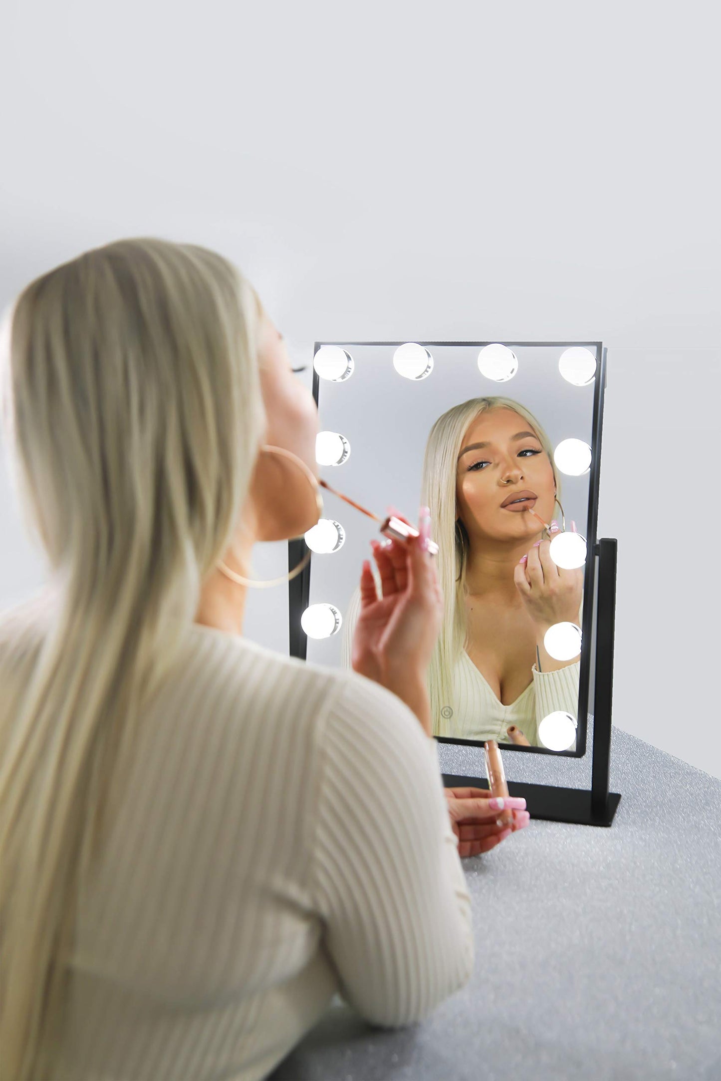 Lurella Cosmetics 12 Bulb Vanity Mirror (Jet Black)