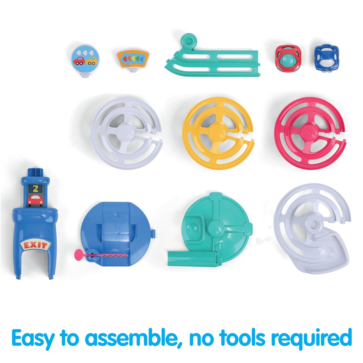 Kidoozie Park 'n Roll Garage - 4-Story Spiral Ramp Parking Fun for Toddlers 18+ Months!