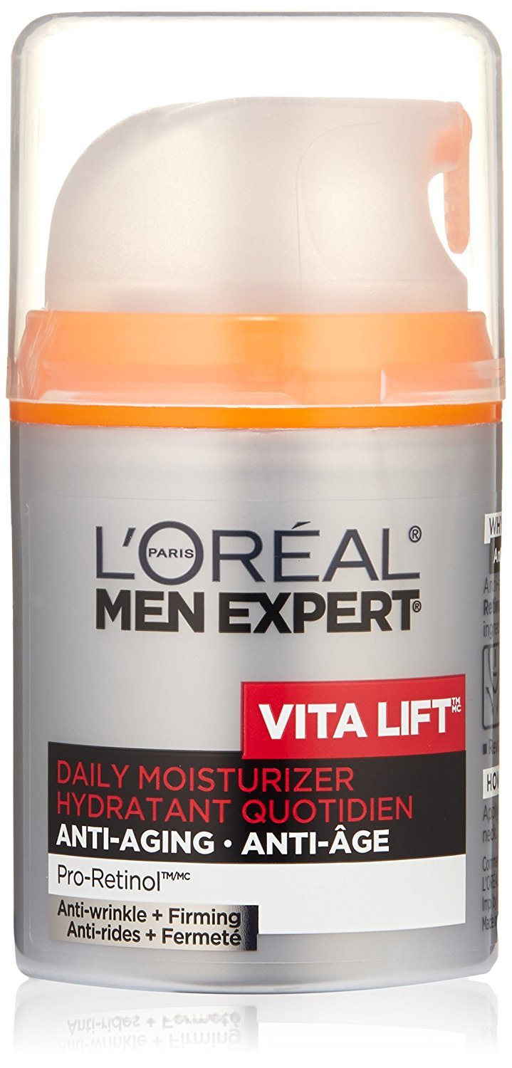 L'Oreal Paris Men Expert Charcoal Facial Cleanser & Anti-Wrinkle & Firming Face Moisturizer Gift Set (Set of 2)