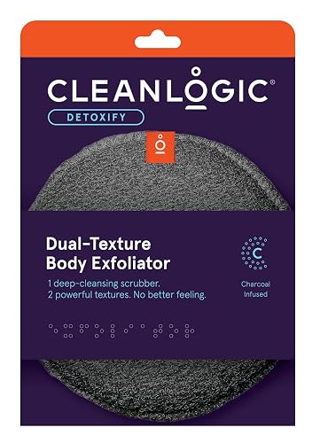 Clean Logic Detox Charcoal Scrubber Body Dual Texture (Pack of 3) Beauty & Personal Care Cleanlogic