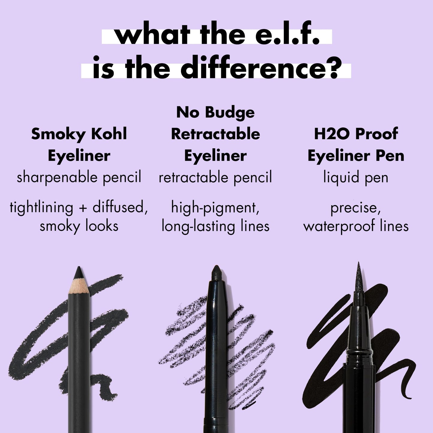 e.l.f. Smoky Kohl Eyeliner, Eye Pencil For Creating Long-Lasting, Bold, High-Pigmented Makeup Looks, Vegan & Cruelty-Free, Beige Flag