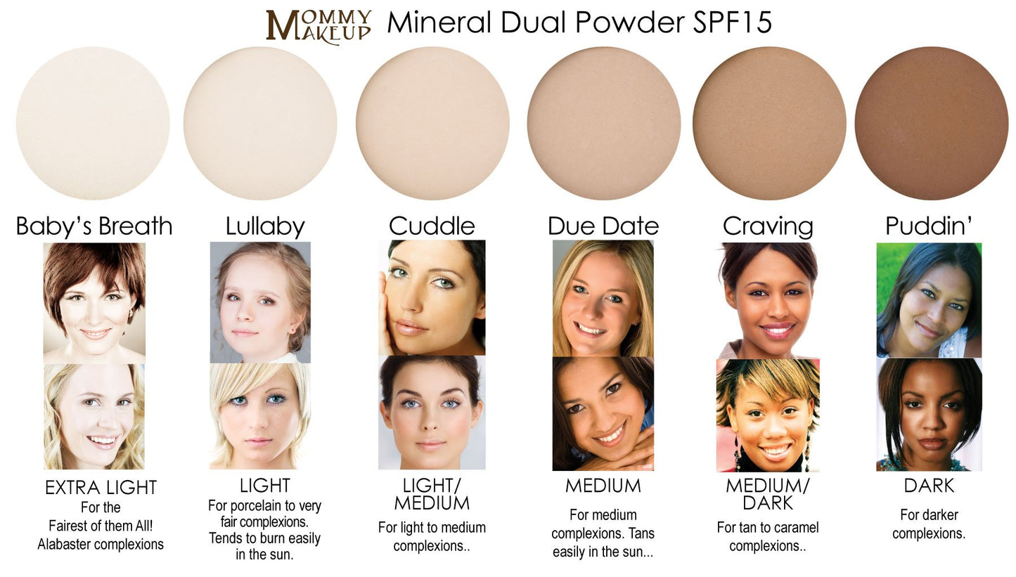 Mineral Dual Powder - 4-in-1 Pressed Mineral Foundation with SPF 15 for Flawless Glow - Oil-Free, Talc-Free, Gluten-Free, 0.45 oz (Puddin' - Dark)