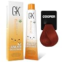 GK HAIR Global Keratin Professional Hair Color Cream Tube (3.4 Fl Oz/100ml) Nourishing & Cleansing Colors for Styling High Performance Long Lasting