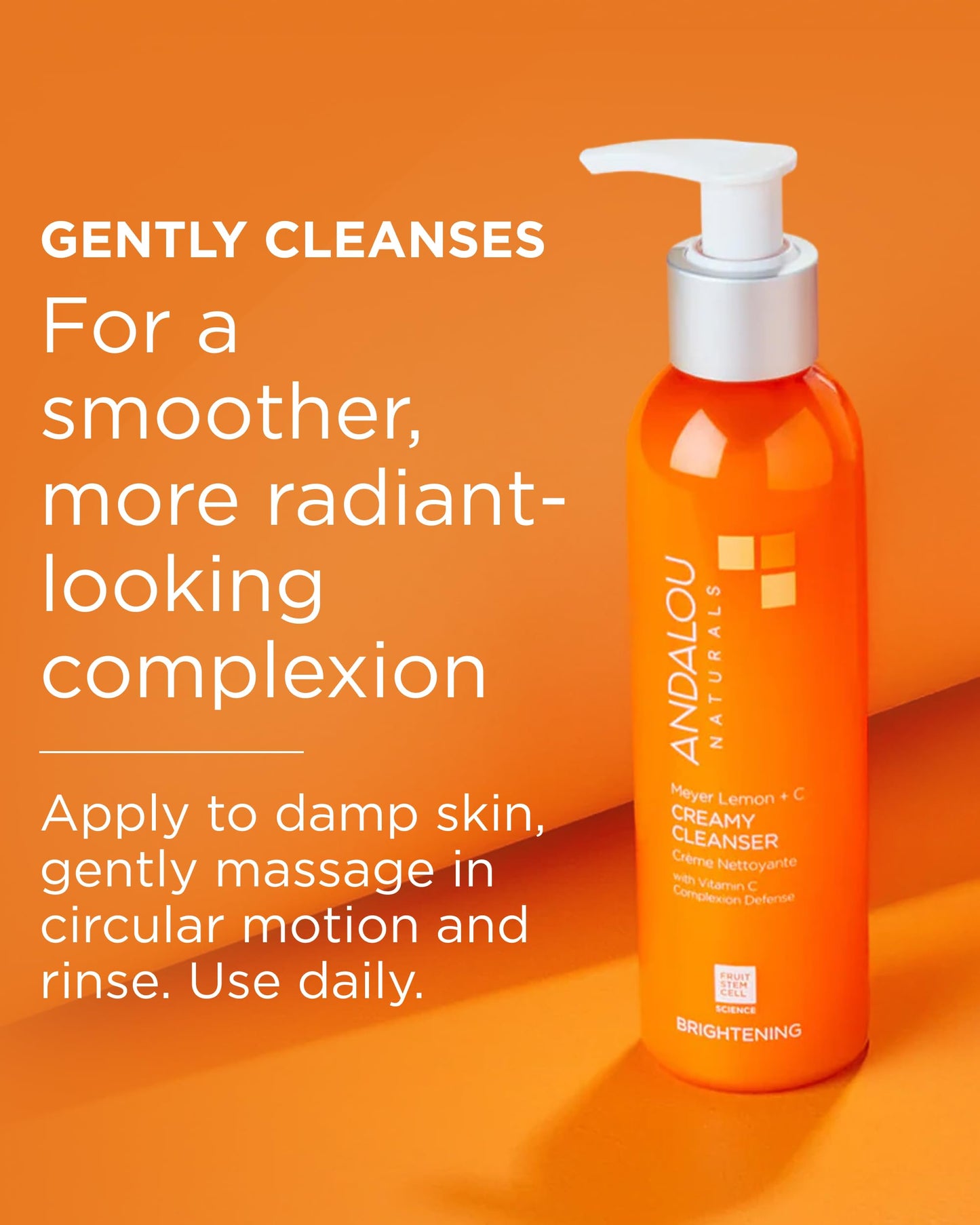 Andalou Naturals Cleanser Crmy Meyer Lemon