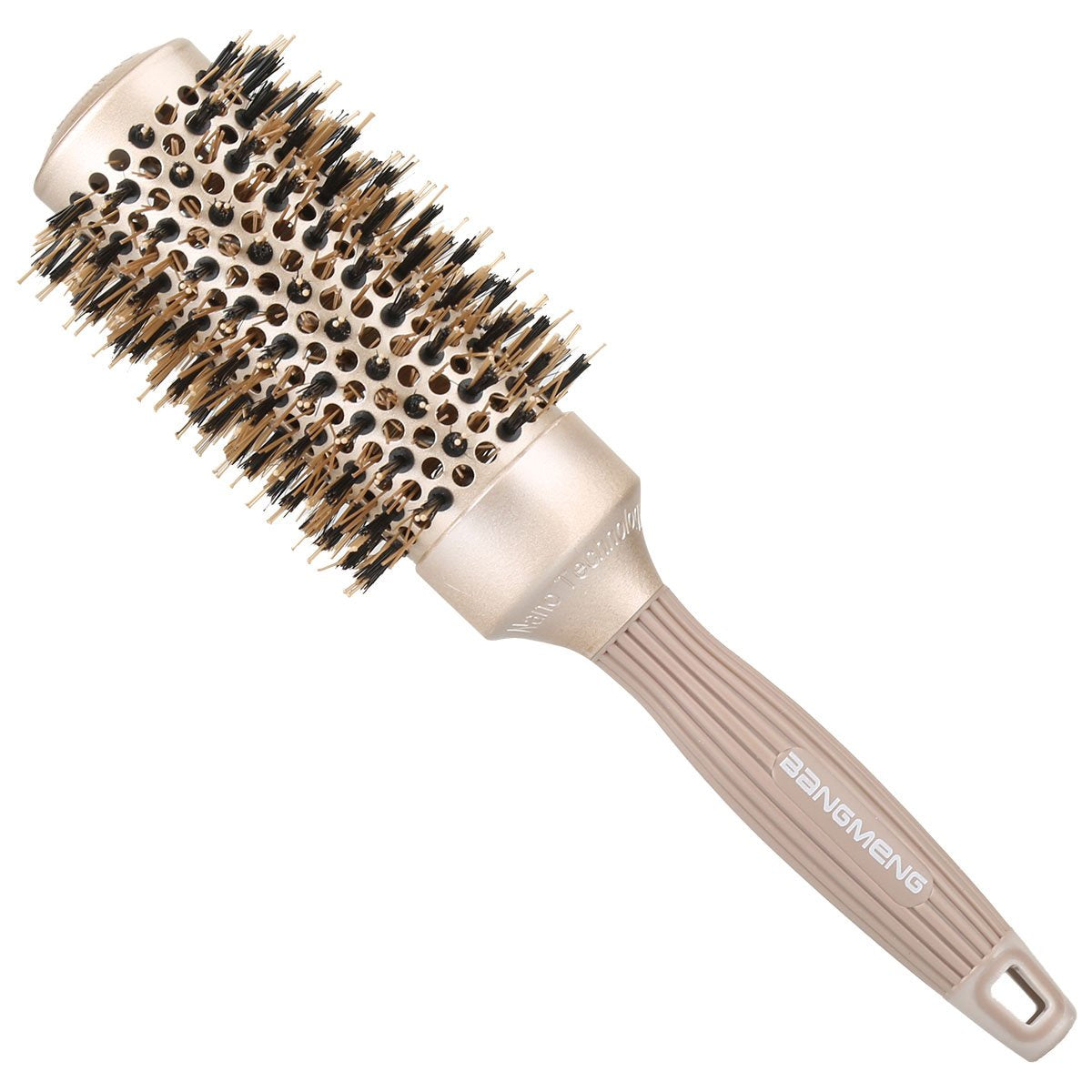 BANGMENG Round Brush Blow Out with Boar Bristles, Nano Thermal Ceramic Ionic Round Hair Brush for Women Blow Drying, Enhance Texture for Styling (1.75 Beauty and Personal Care BANGMENG Default Title