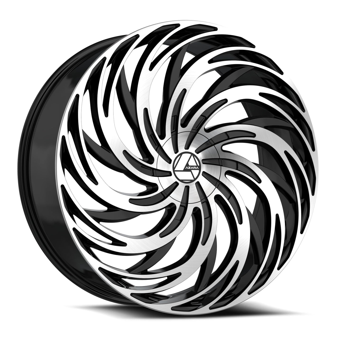 Azara AZA-531 28x9.5 6x135 6x139.7 +22 Cb 87.1 Gloss Black & Machined