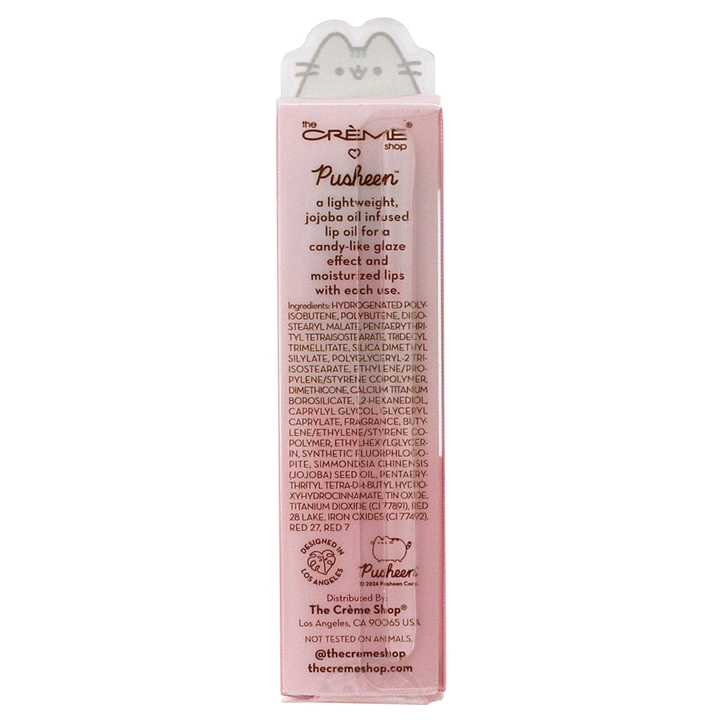 THE CRÈME SHOP X PUSHEEN Candy Glaze Lip Oil | Infused with Jojoba Oil for Deep Moisture | Limited Edition, Made in Korea | Cruelty-Free (TWINKLE
