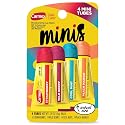 Carmex Daily Care Minis Moisturizing Lip Balm Tubes with SPF 15, Strawberry, Cool Mint, Wild Berry and Peach Mango Lip Balm Pack - 0.18 oz each, 4