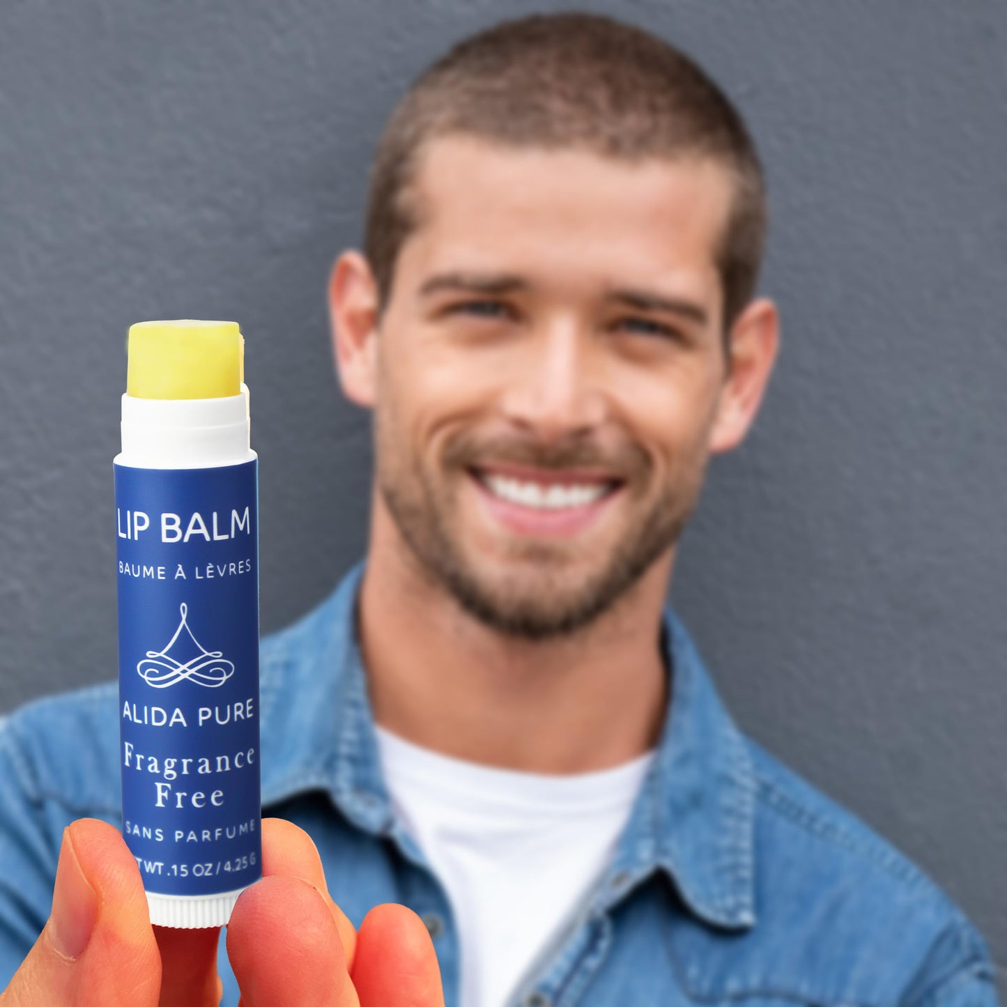 ALIDA PURE Fragrance Free Lip Balm, Vegan Set, Unscented, No Flavor, Beeswax Free, Organic Jojoba and, Avocado Oil, Vitamin E, Natural Moisturizer