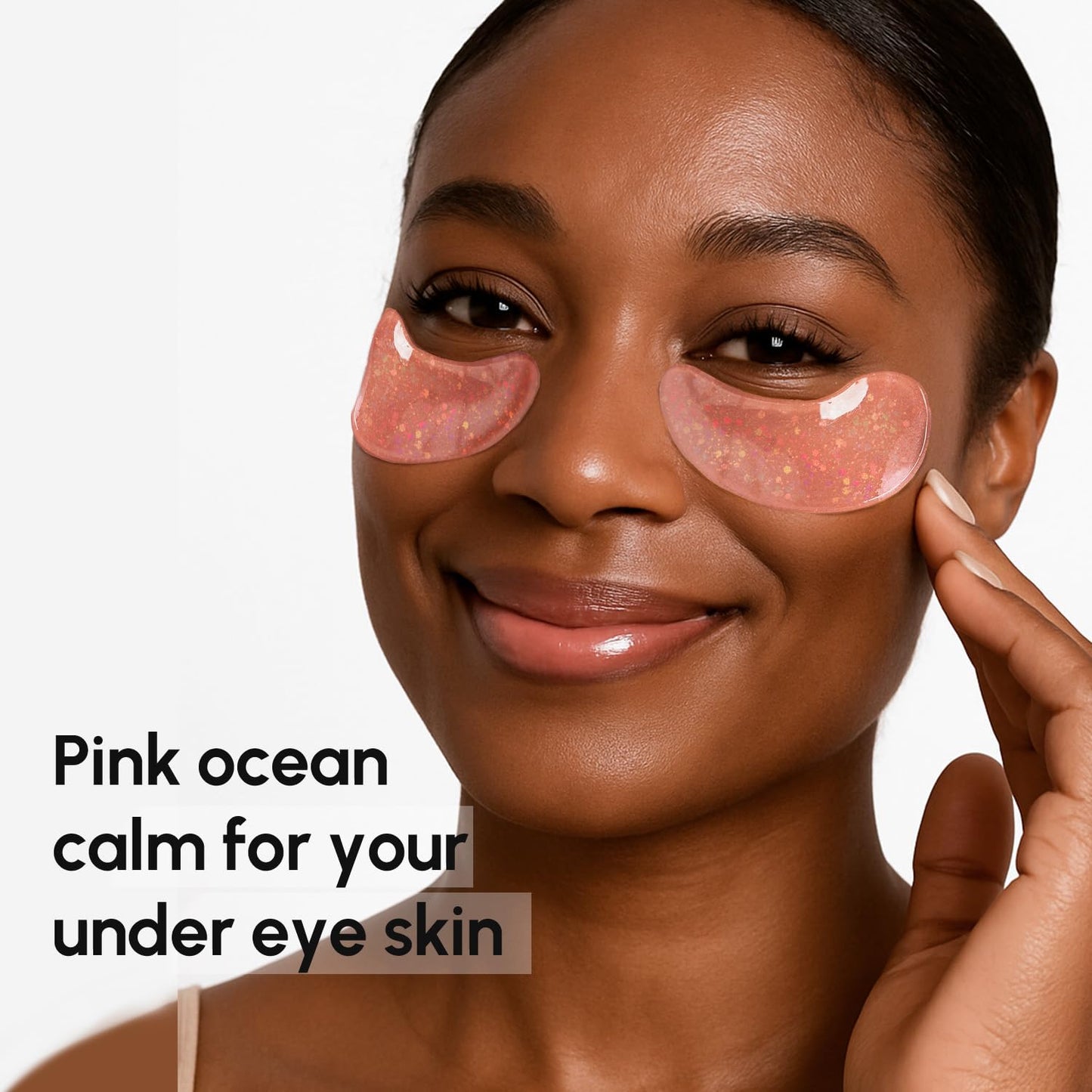 MAREE Pink Eye Gels - Marine Collagen Under Eye Patches for Puffy Eyes and Dark Circles - Undereye Mask Patches for Women - Hydrating Gel Eye Masks Beauty and Personal Care MAREE