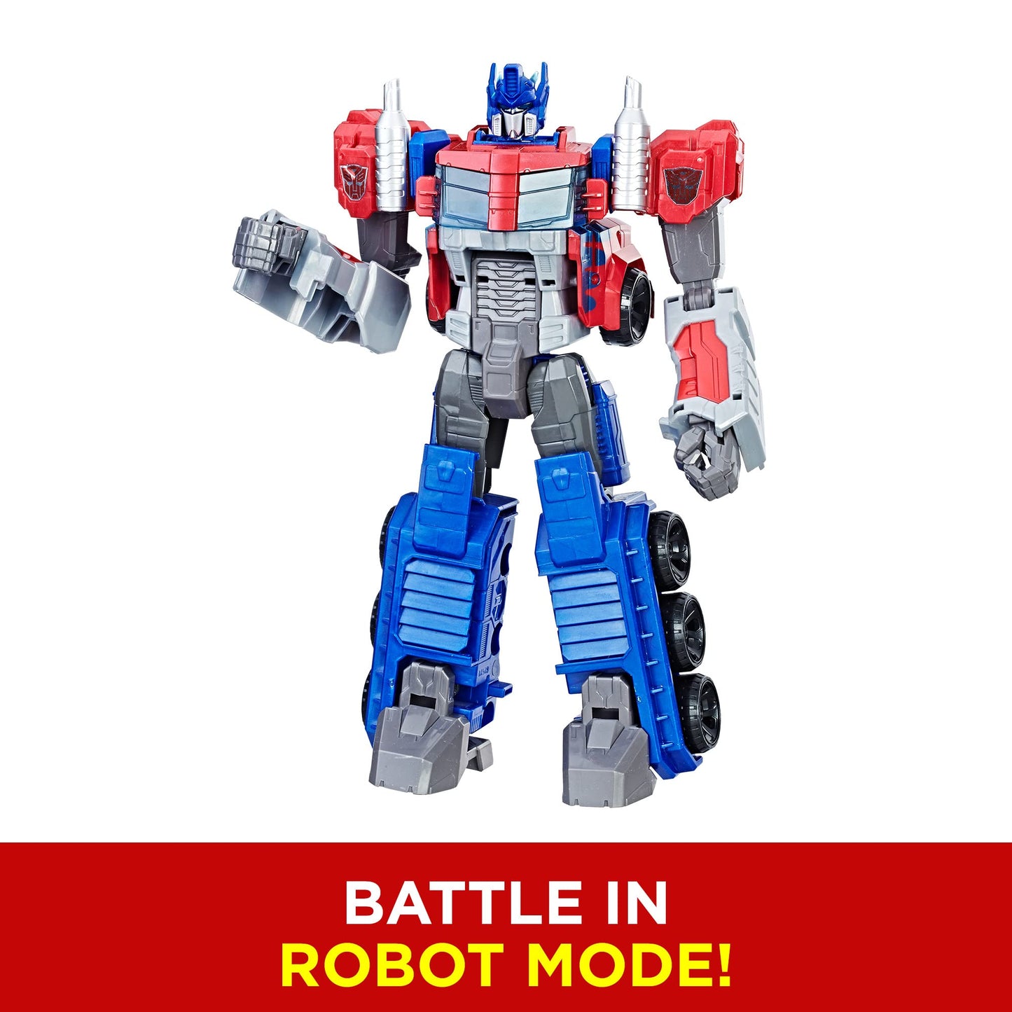 Transformers Toys Heroic Optimus Prime Action Figure - Timeless Large-Scale Figure, Changes into Toy Truck - Toys for Kids 6 and Up, 11-inch