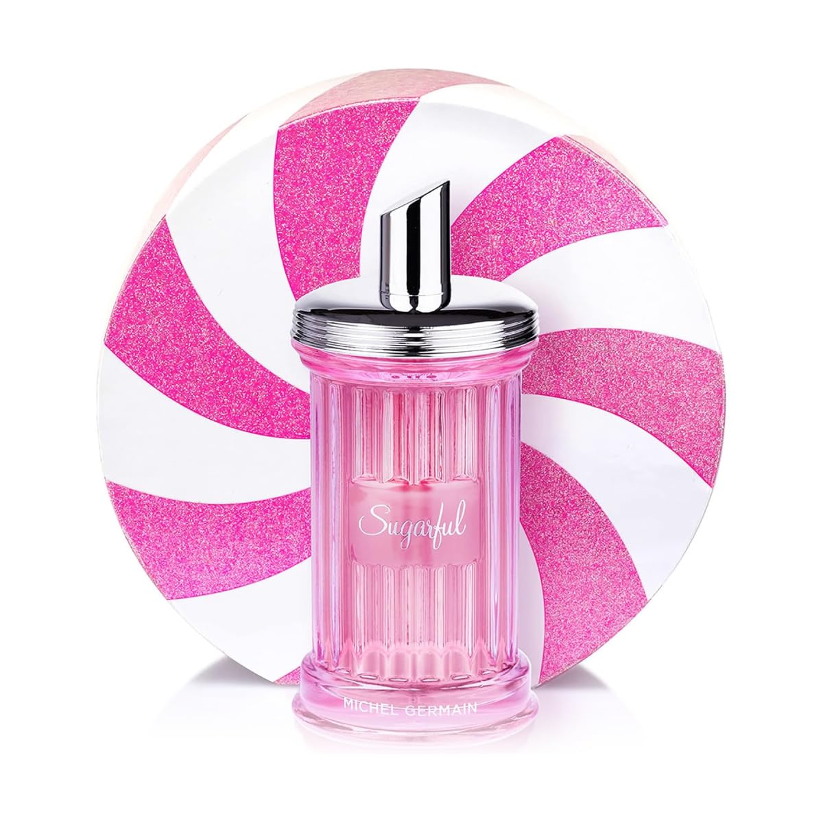 Michel Germain Sugarful Eau de Parfum Fragrance Spray, Top Notes of Sparkling Tangerine & Wild Strawberry, Playful Pink Cotton Candy, Light Scent Gift for Her, 3.4 Fl Oz