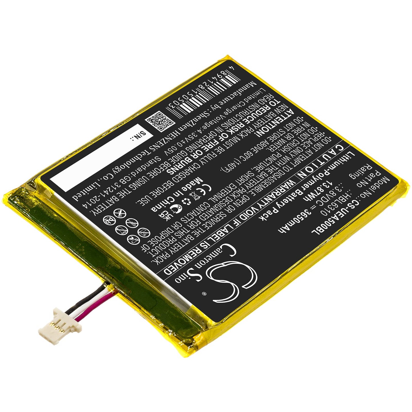 Cameron Sino Battery for Unitech EA500,EA502,EA506,EA508 3650mAh Beauty and Personal Care Cameron Sino