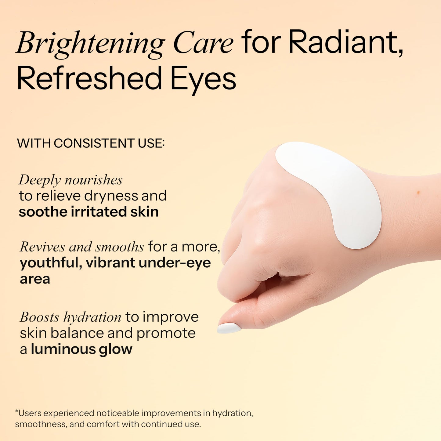 Radiant Aura Vitamin C & Vitamin E Under Eye Patches - Dermatologist Tested, Anti Aging, Korean Skin Care - Hydrates, Firms, Reduces Look Of Fine