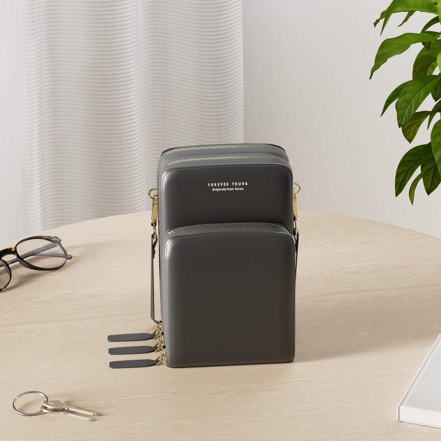 myfriday Small Crossbody Cell Phone Bag for Women, Mini Over Shoulder Handbag Purse with Credit Card Slots