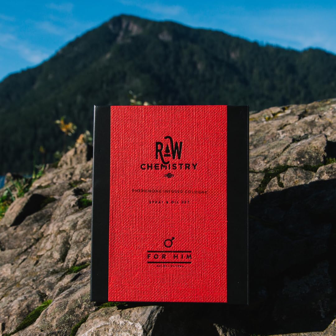 RawChemistry for Him Set - A Pheromone Infused Cologne Gift Set - Bold, Extra Strength Formula