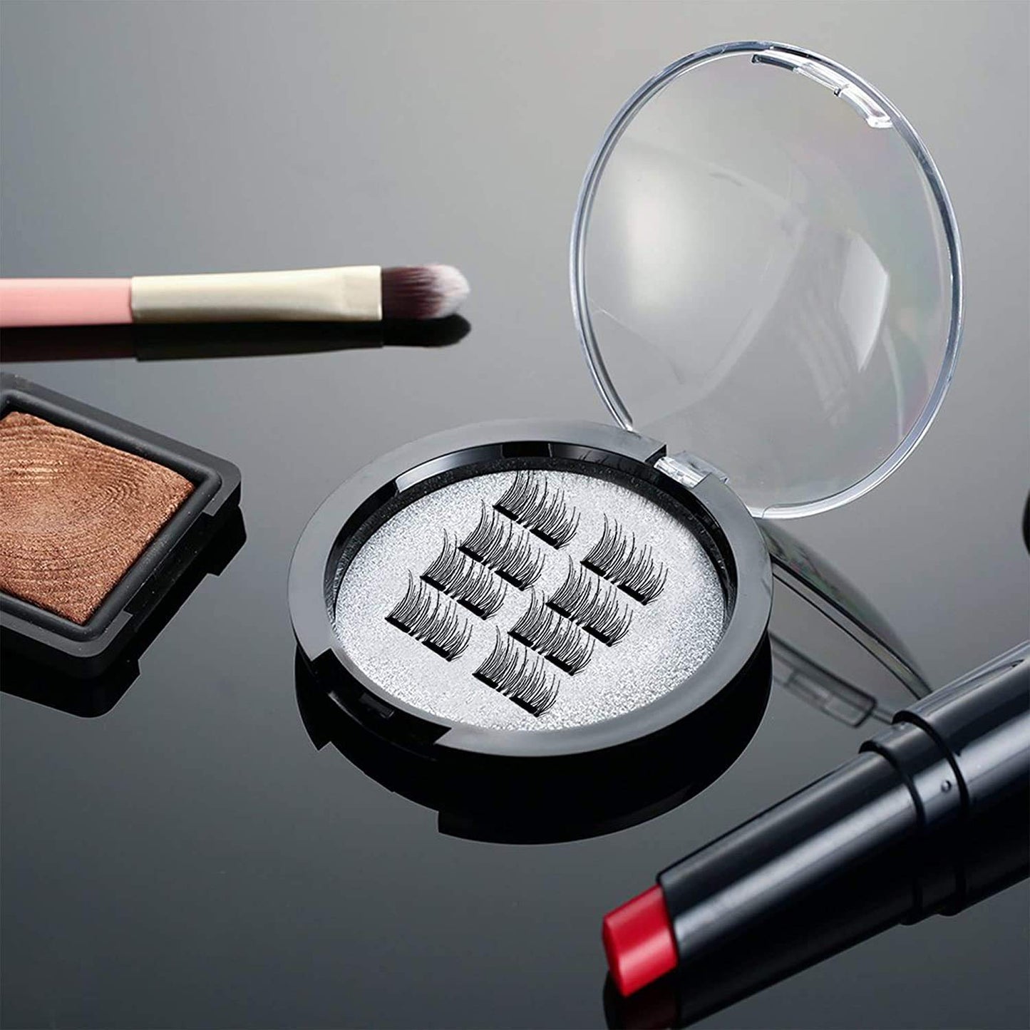 VASSOUL Magnetic Eyelashes with Applicator - Reusable Premium Lashes, Easy Application, No Glue Needed, Natural Look