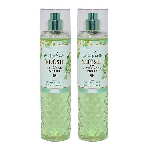 Bath & Body Works Fine Fragrance Mists, Set of 2, 8oz Each Bottle (Gingham Fresh)