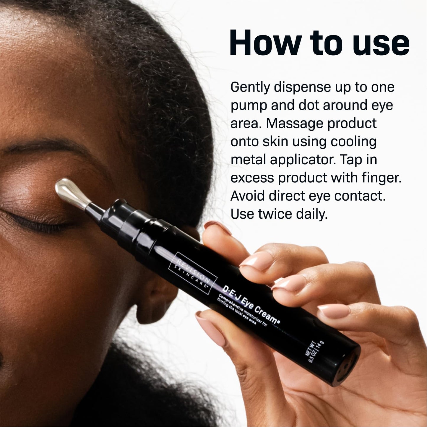 Revision Skincare D·E·J Eye Cream®, Clinically Proven to Reduce Under-Eye Fine Lines and Wrinkles with Peptides and Hyaluronic Acid for a Firmer