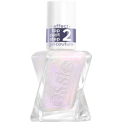 essie Gel Couture Gel-like Nail Polish, Vegan, Metallic Glaze Top Coat Nail Polish, Blushed Metal, 0.46 fl oz Beauty & Personal Care essie