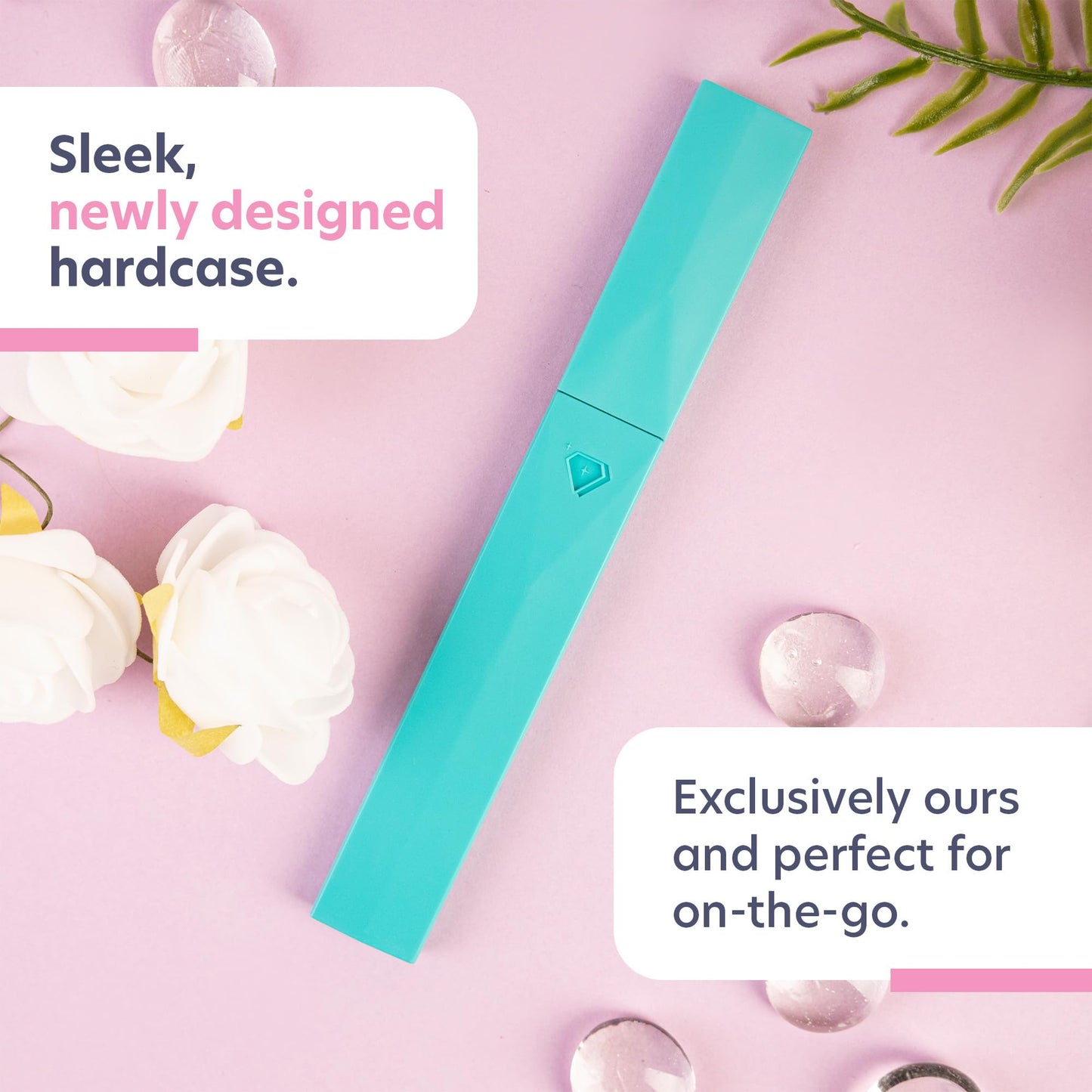 Bona Fide Beauty Czech Glass Nail File with Case, Pastel Green Violet Crystal File for Natural Nails. Nail Care Tool Gifts for Women Beauty and Personal Care BONA FIDE BEAUTY