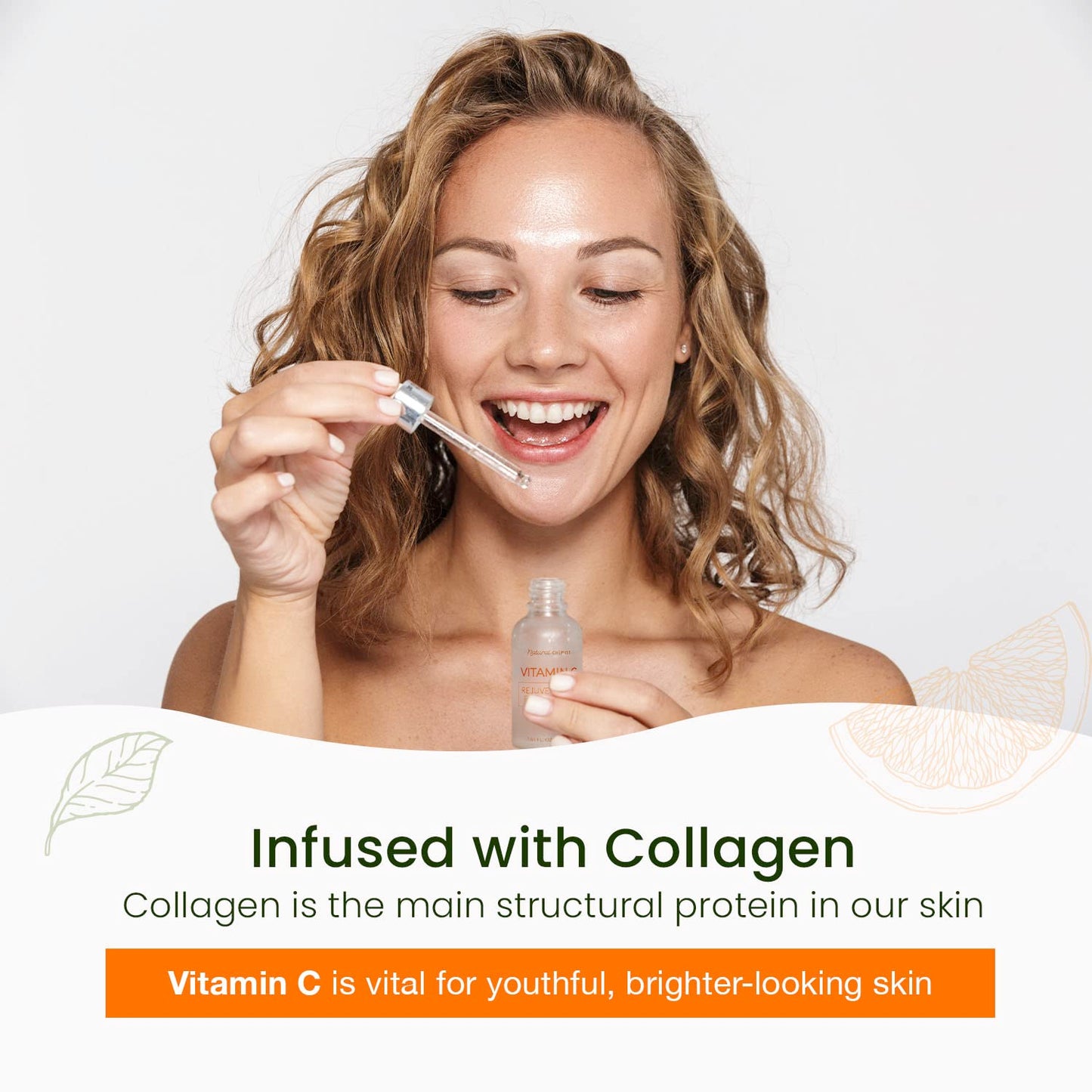 Natural Chemist Vitamin C Serum With Collagen - Dermatologist Tested, Skin Brightening, Anti-Aging, Acne Treatment, Fades Dark Spots, Cruelty Free