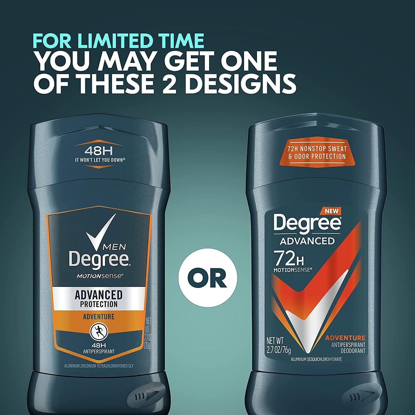 Degree Men MotionSense Antiperspirant Deodorant Adventure 2.7 oz (Pack of 8) Beauty and Personal Care Degree