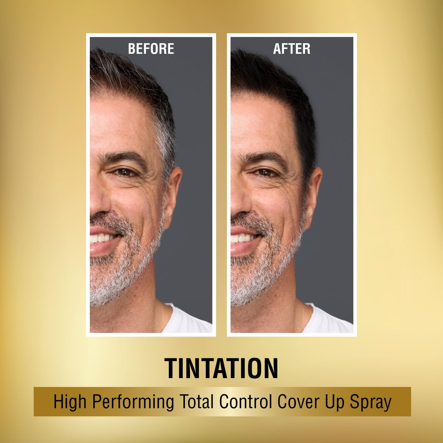 Red by Kiss Tintation Temporary Hair Color Spray, Instant Gray Root Touch Up Coverage, Water-Resistant & Smudge-Proof, Easy Wash Out, Barber