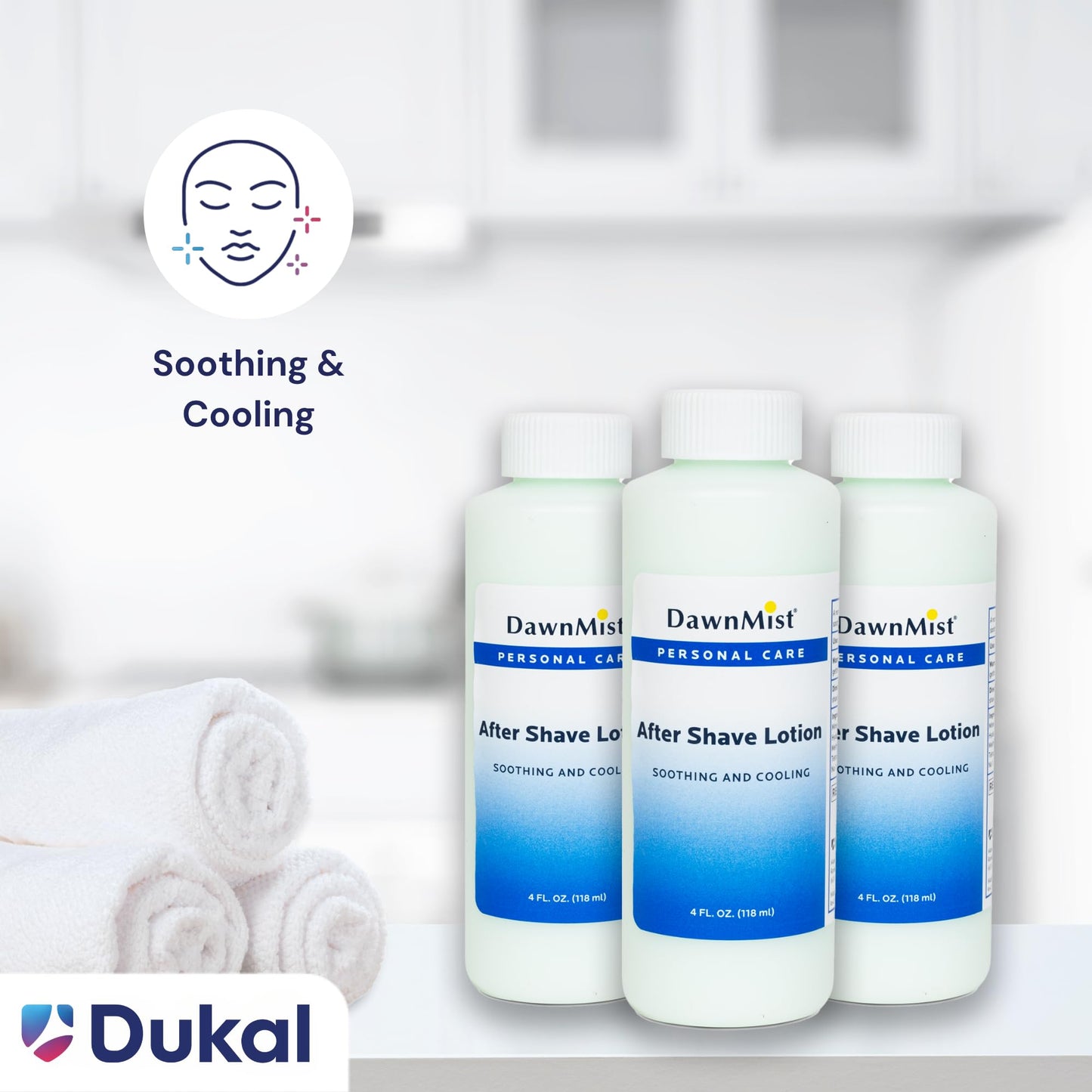 DawnMist Dukal After Shave Lotion, 4oz (Pack of 2) - Soothing & Cooling Formula for Post-Shave Relief, Refreshing Aftershave for Men, Calms Irritation Beauty and Personal Care DawnMist