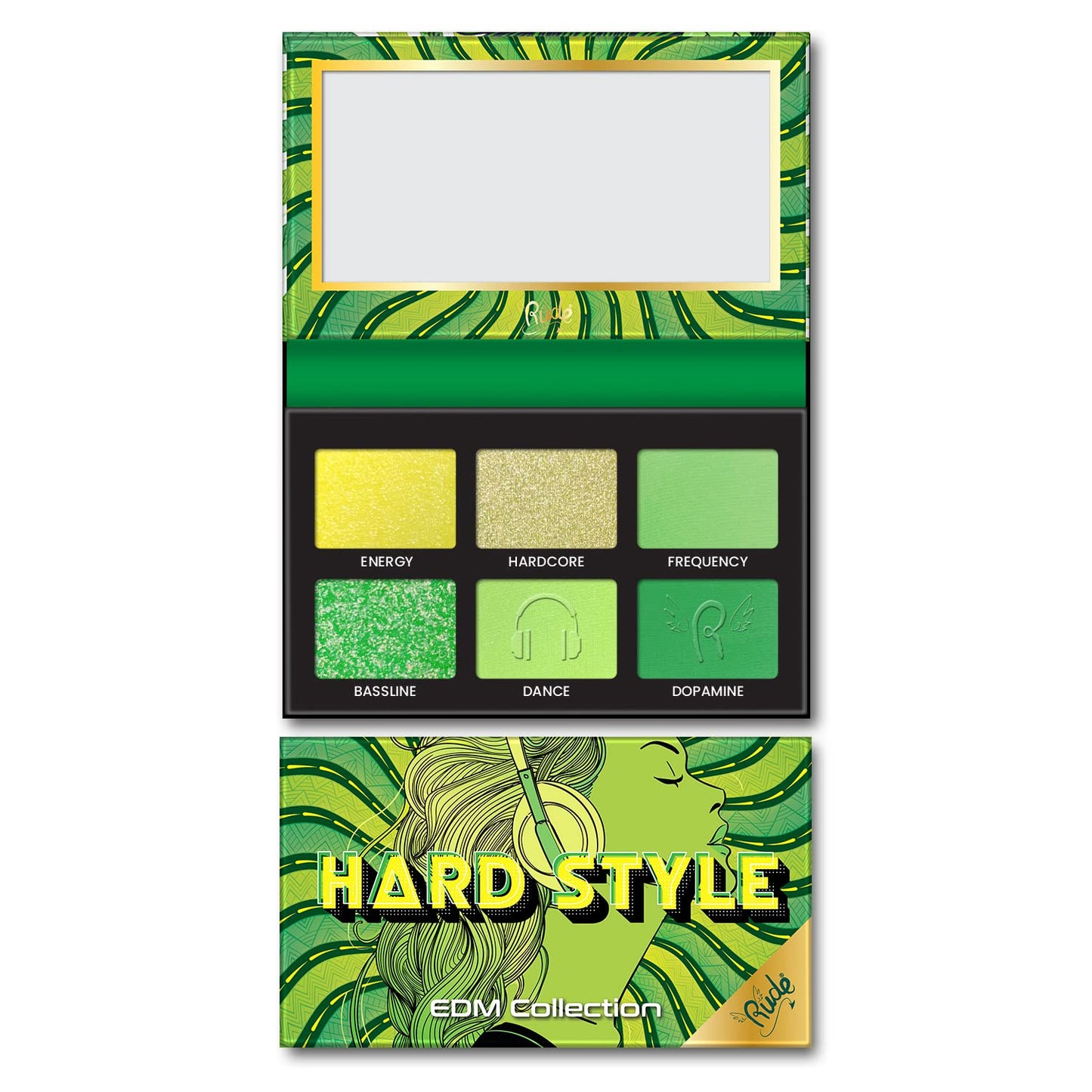 Rude Cosmetics EDM Collection - Hard Style for Women - 0.21 oz Eye Shadow