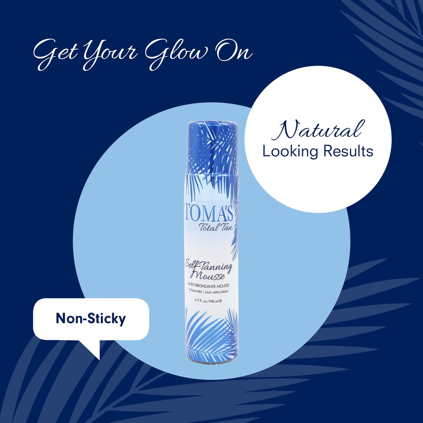 Toma's Total Tan Mousse Instant Sunless Tanner - Whole Body Self-Tanning for Women & Men, Natural Looking Golden Bronze Color Streak-Free Application