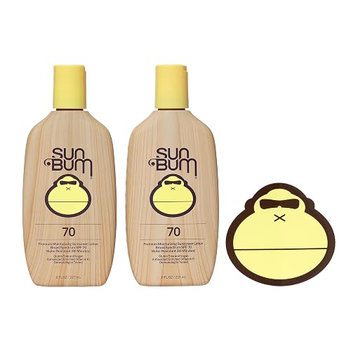 Sun Bum Original SPF 70 Sunscreen Lotion | Vegan and Reef Friendly (Octinoxate & Oxybenzone Free) Broad Spectrum Moisturizing UVA/UVB Sunscreen