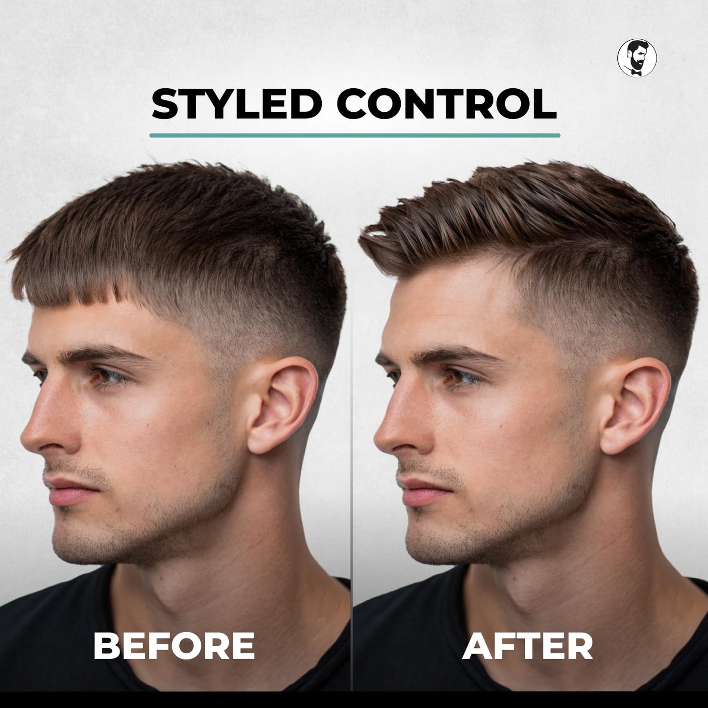 Gentlemen Republic 64oz Refined Men's Hair Gel - Professional Formula for 24 Hour Shine and Strong Hold, Humidity Resistant Styling Gel for hair