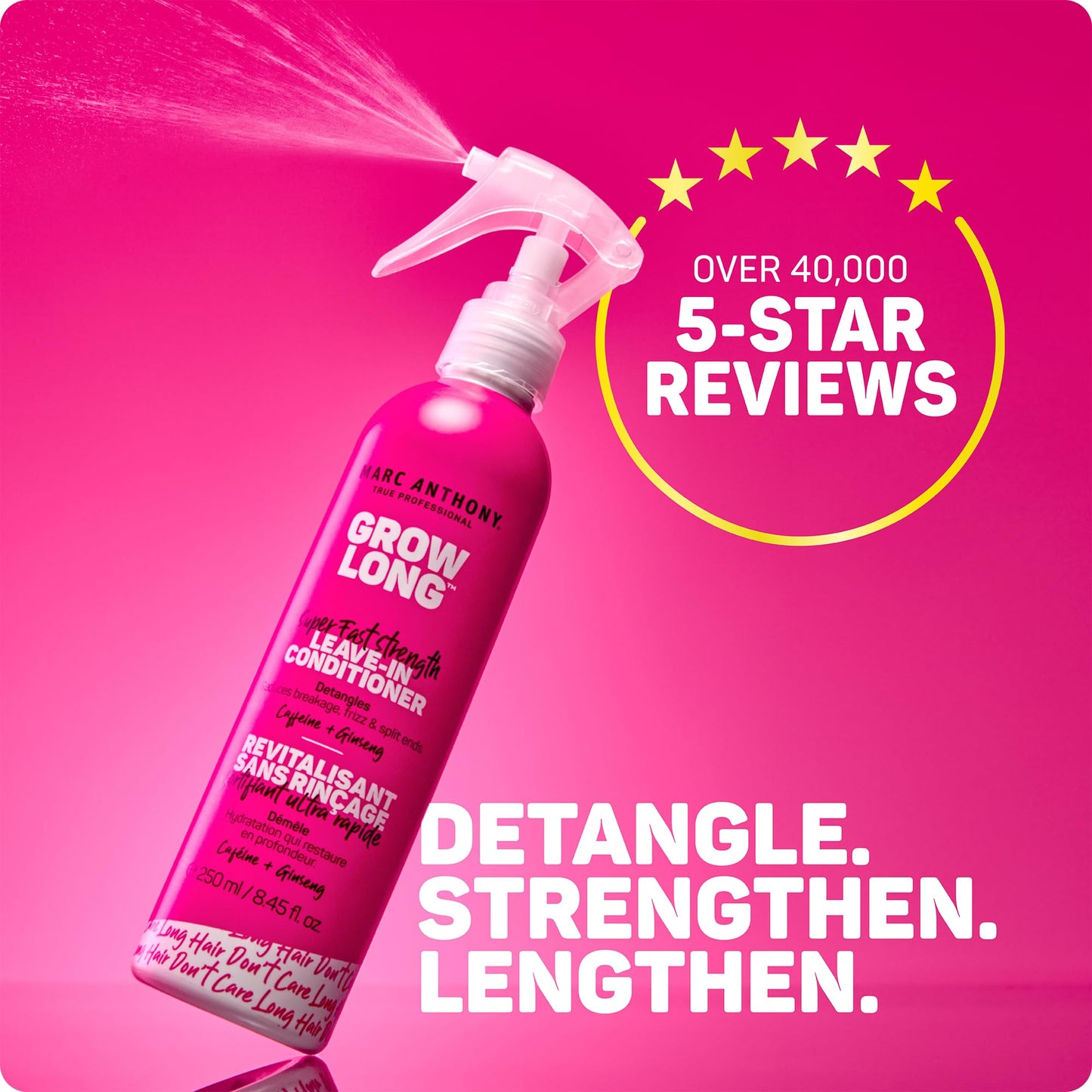Marc Anthony Leave-In Hair Conditioner Spray for Long & Detangled Hair, Grow Long - Moisturizing & Deep Conditioning Detangler Spray with Biotin Beauty and Personal Care Marc Anthony
