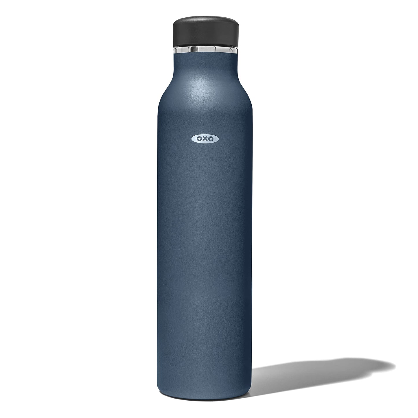 OXO Strive 24oz Insulated Water Bottle with Standard Lid - Dark Cobalt