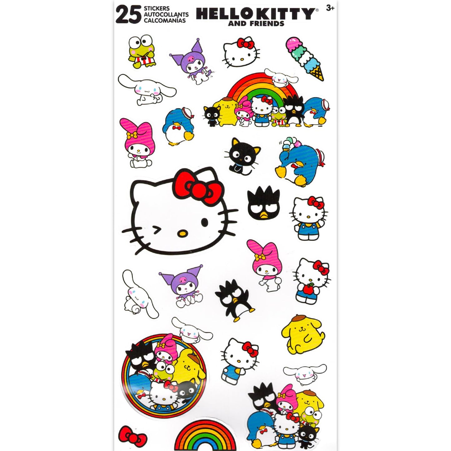 Sanrio Fleece Blanket Set - My Melody and Kuromi Blanket Bundle with Hello Kitty Stickers, Tattoos, More for Kids Toddlers Children | 45” x 60” My…