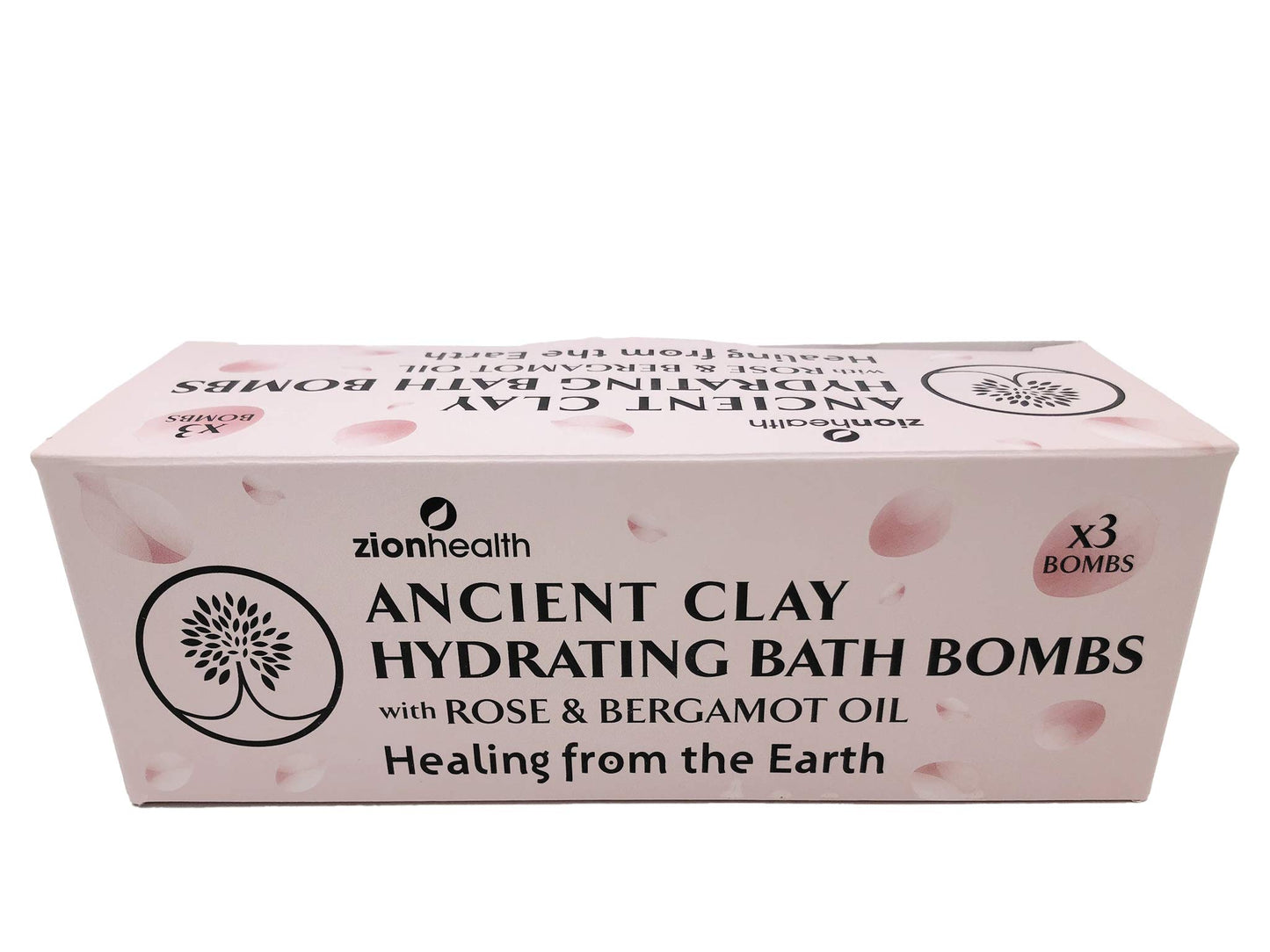 Bergamot Rose Hydrating Bath Bombs Zion Health 3 ct Bomb