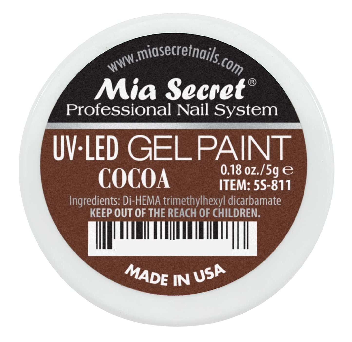 Mia Secret Professional Nail System UV/LED Gel Paint - 5 grams (Cocoa)