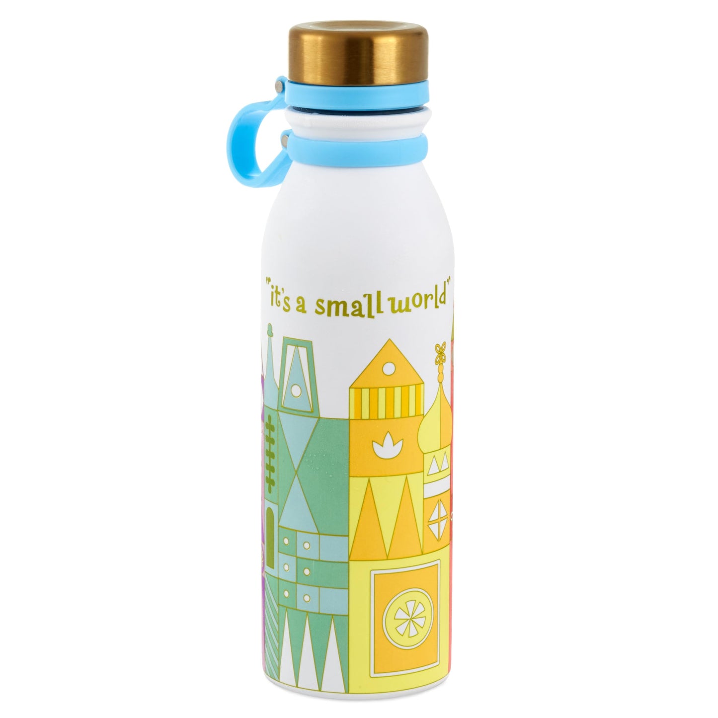 Hallmark Disney Color-Changing Water Bottle, 30 oz. (It's a Small World) Gift for Kids, Teens, Collectors