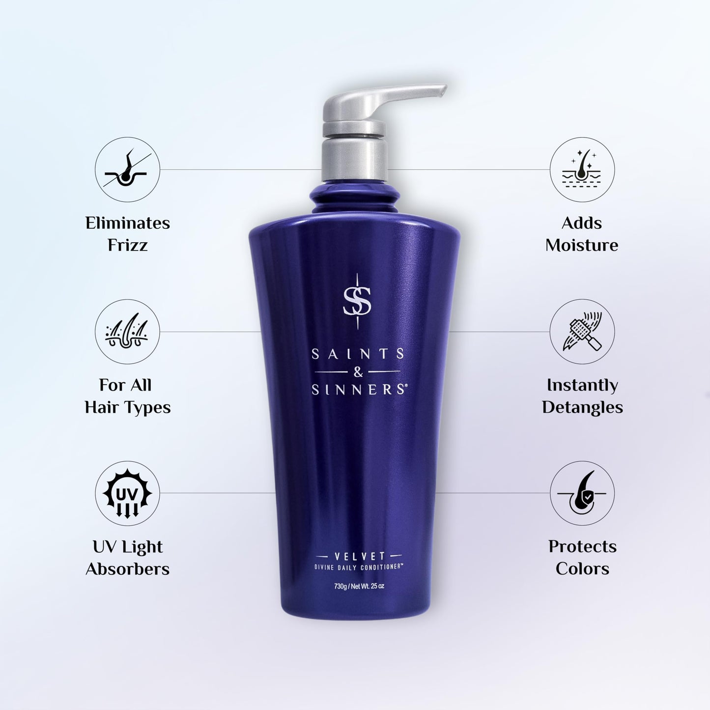 Saints & Sinners Velvet Duo (750ml) for Dry, Damaged, Color Treated Hair